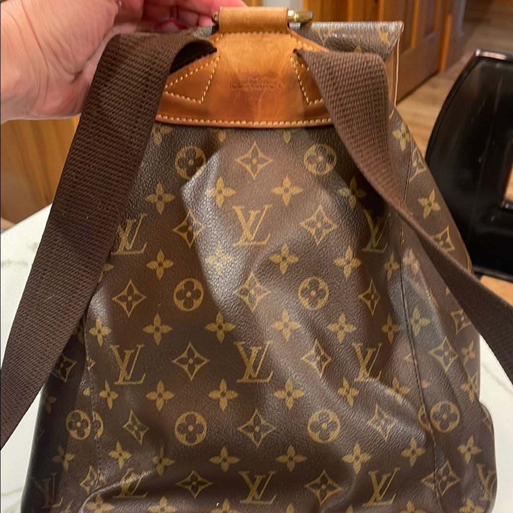 Louis Vuitton Monogram Brown and Tan Backpack - Picture 6 of 8